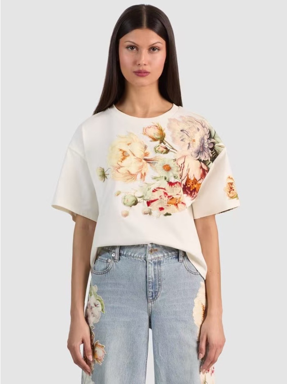ALICE & OLIVE Evan Appliqué Oversize T-Shirt, XS S M L